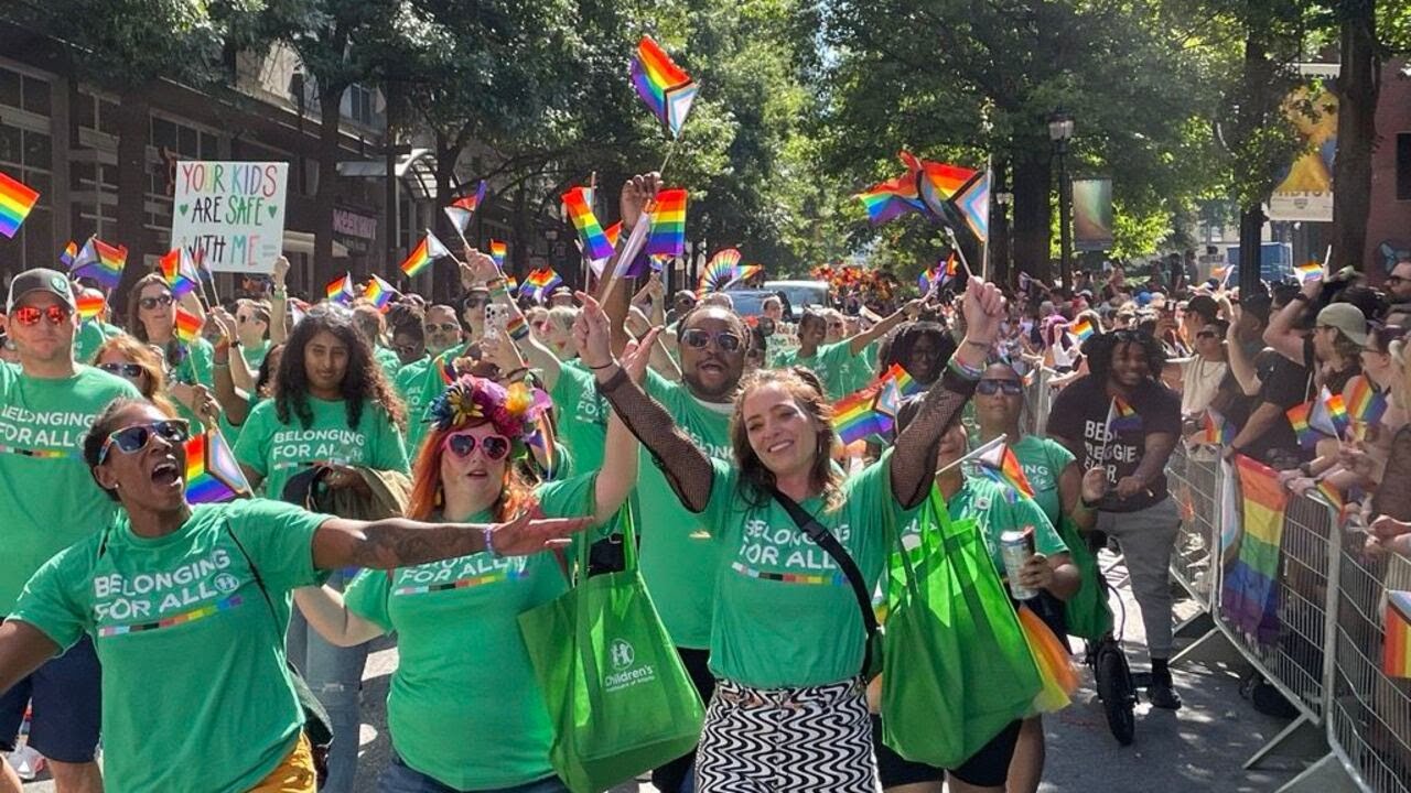 Transgender youth among attendees at Atlanta Pride Parade