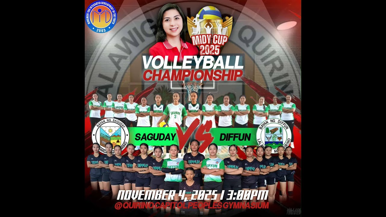 Saguday vs Diffun Midycup 2025 Championship game intertown quirino province