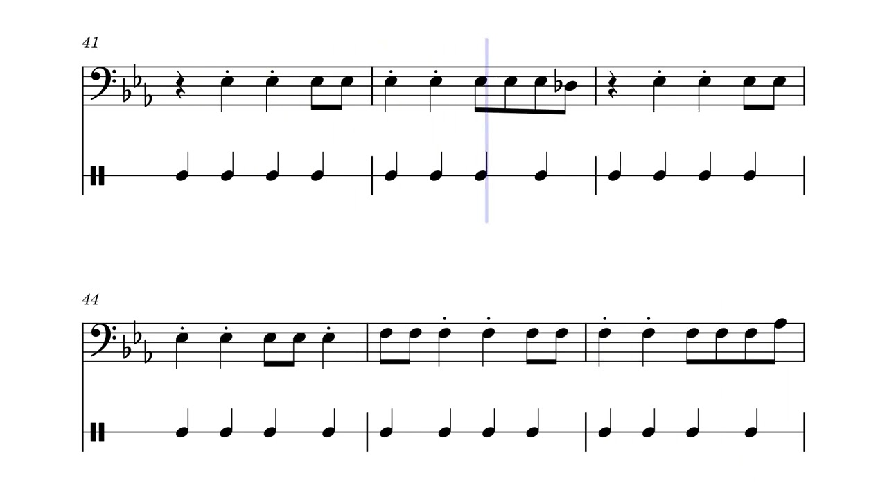 Shake it Off - Trombone Bass Guitar with Metronome