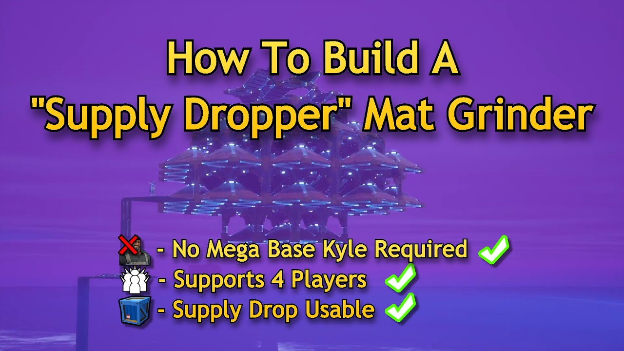 How to Build a Supply Dropper Mat Grinder - Fortnite STW
