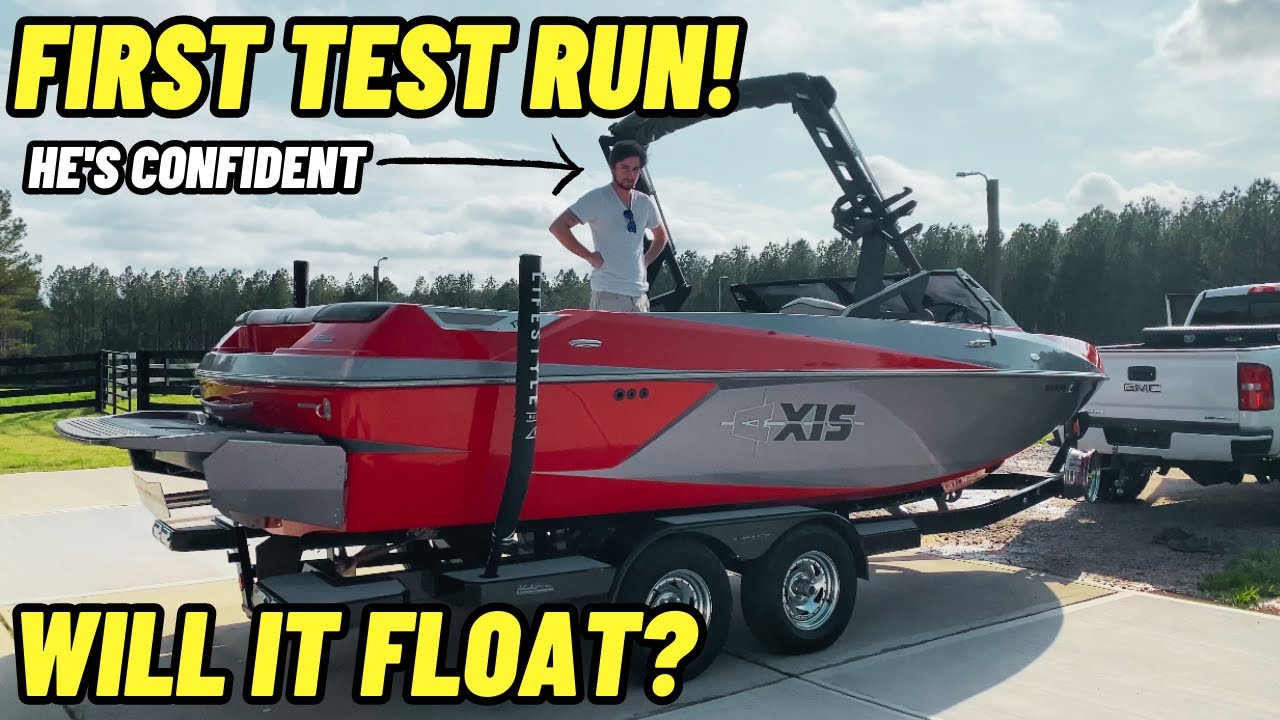 Rebuilding A Wrecked Axis T22 / Malibu Wakesetter SURF BOAT From Copart PART 4 ! LAKE TIME!