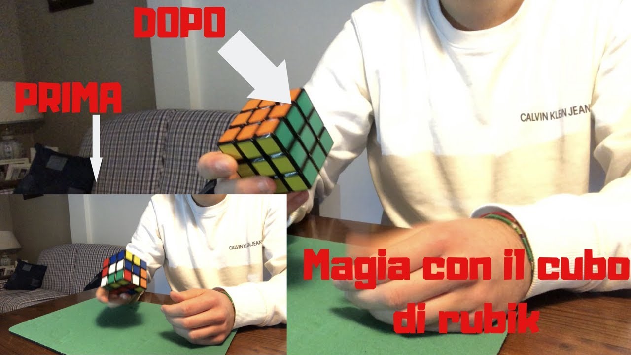 TUTORIAL COME RISOLVERE IL CUBO DI RUBIK IN 1 SECONDO!! SUPER MAGIA!!