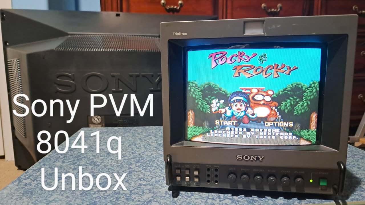 Sony PVM 8041Q CRT Video Monitor Unbox, Did It Survive?