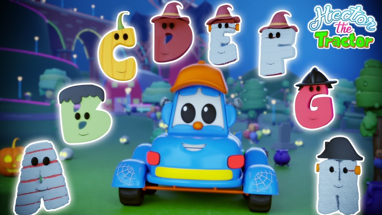 Halloween ABC on Wheels, Learning Alphabets with Hector the Tractor