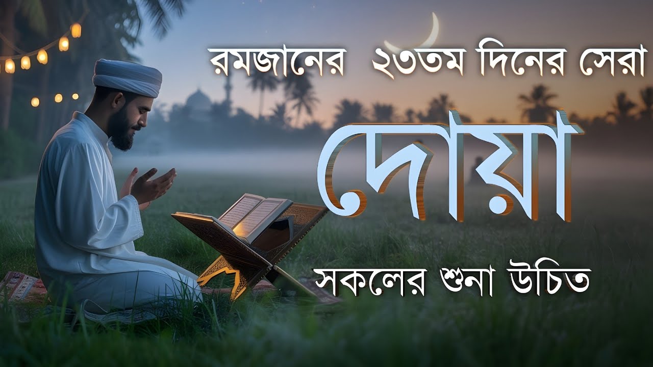 রমজানের ২৩ম দিনের গুরুত্বপূর্ণ দোয়া | Dua For Twentythreeth Day of Ramadan By Alaa Aqel