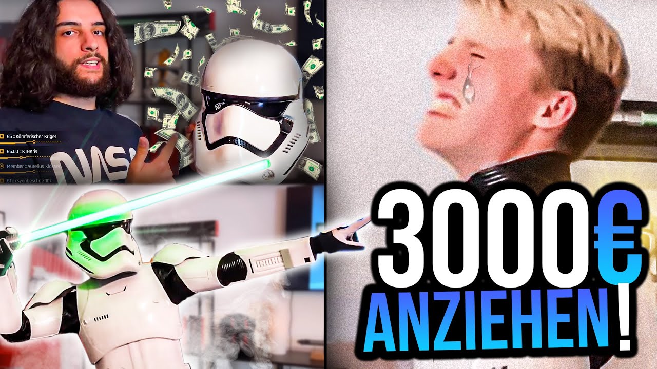Film AKKURATE Star Wars RÜSTUNG! 😱 | 3000€ Anziehen 🤑 | Tom & Taha Stream Highlight