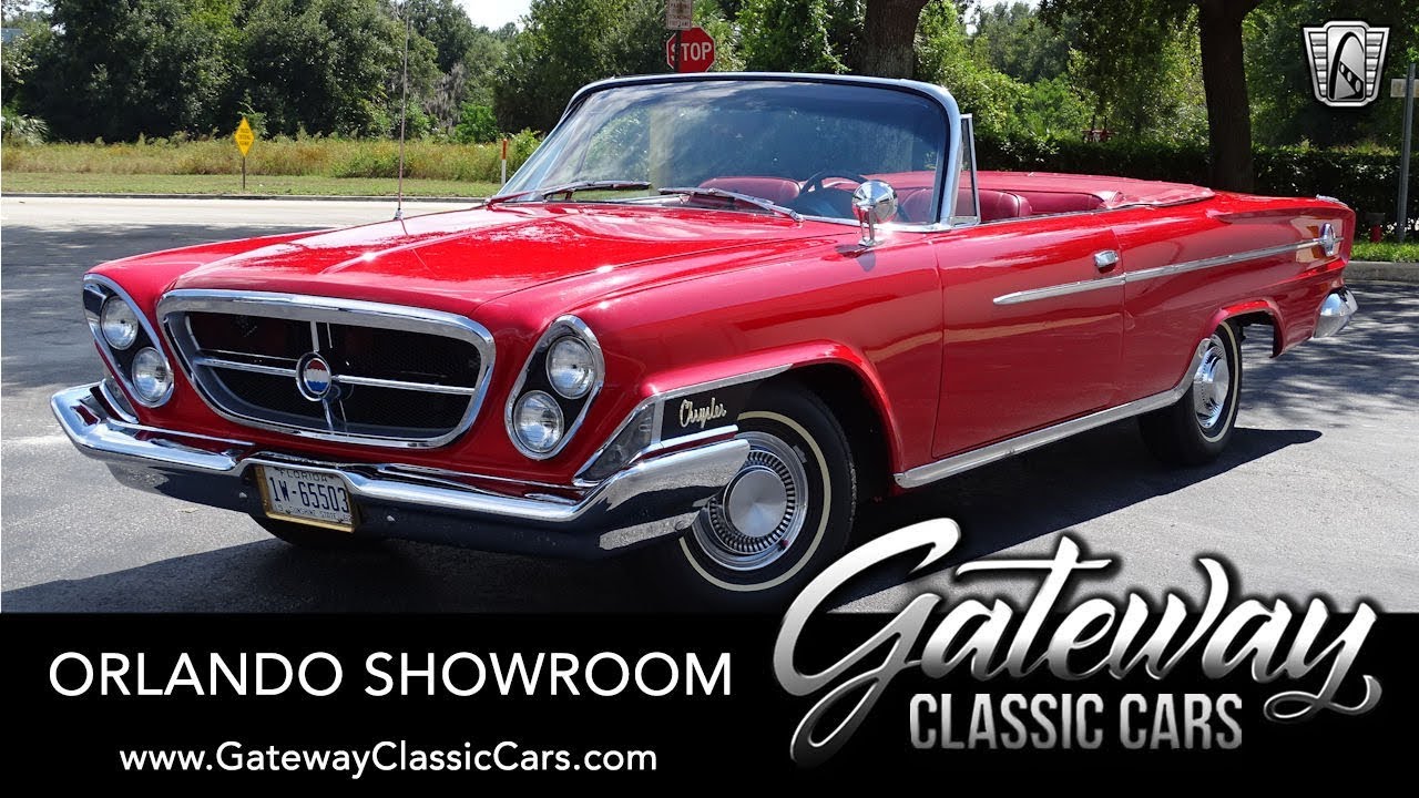 1962 Chrysler 300 Sport Convertible Gateway Classic Cars Orlando 1537