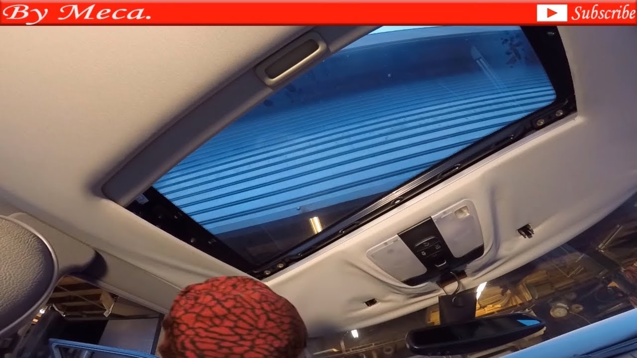 Mercedes Headliner 1-3 | How to upholster the Sunroof panel