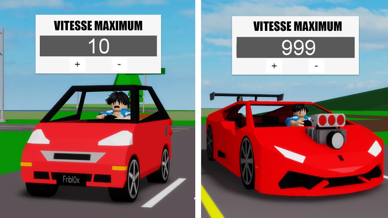 AM&Eacute;LIORER LA VOITURE LA PLUS LENTE &Agrave; LA PLUS RAPIDE SUR BROOKHAVEN ! ROBLOX