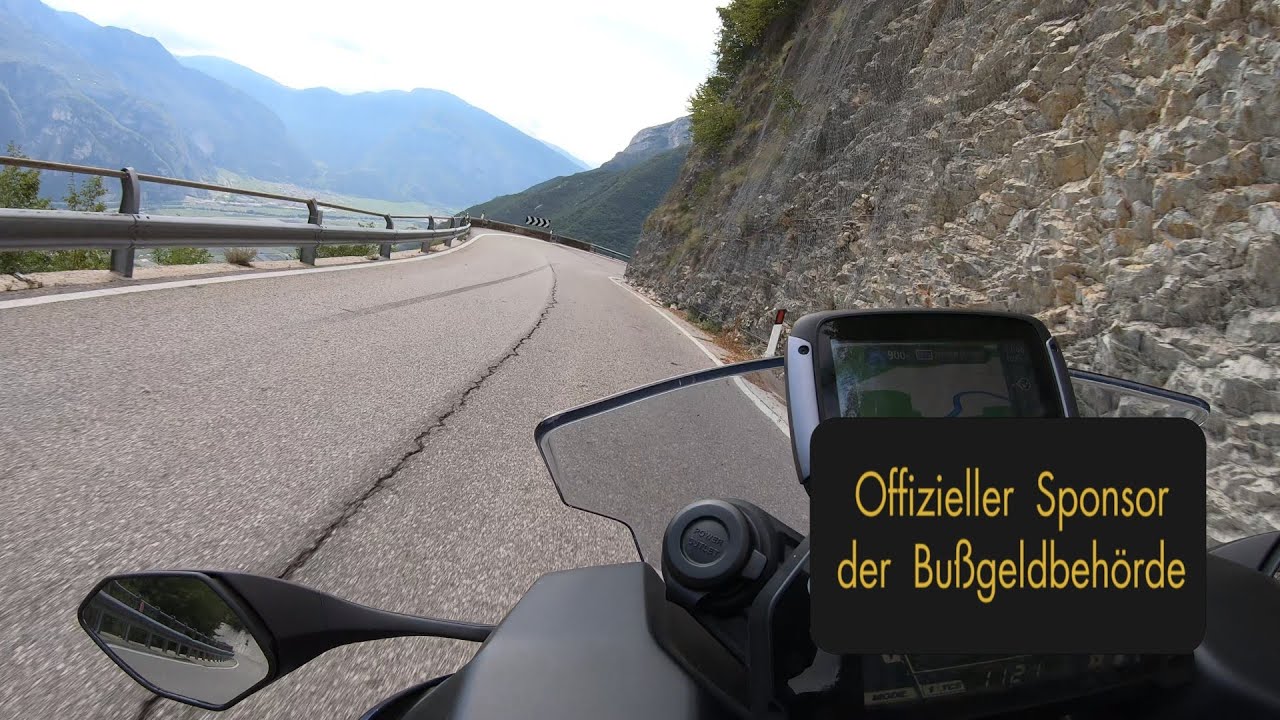 Yamaha Niken am Monte Bondone, Abfahrt Südost