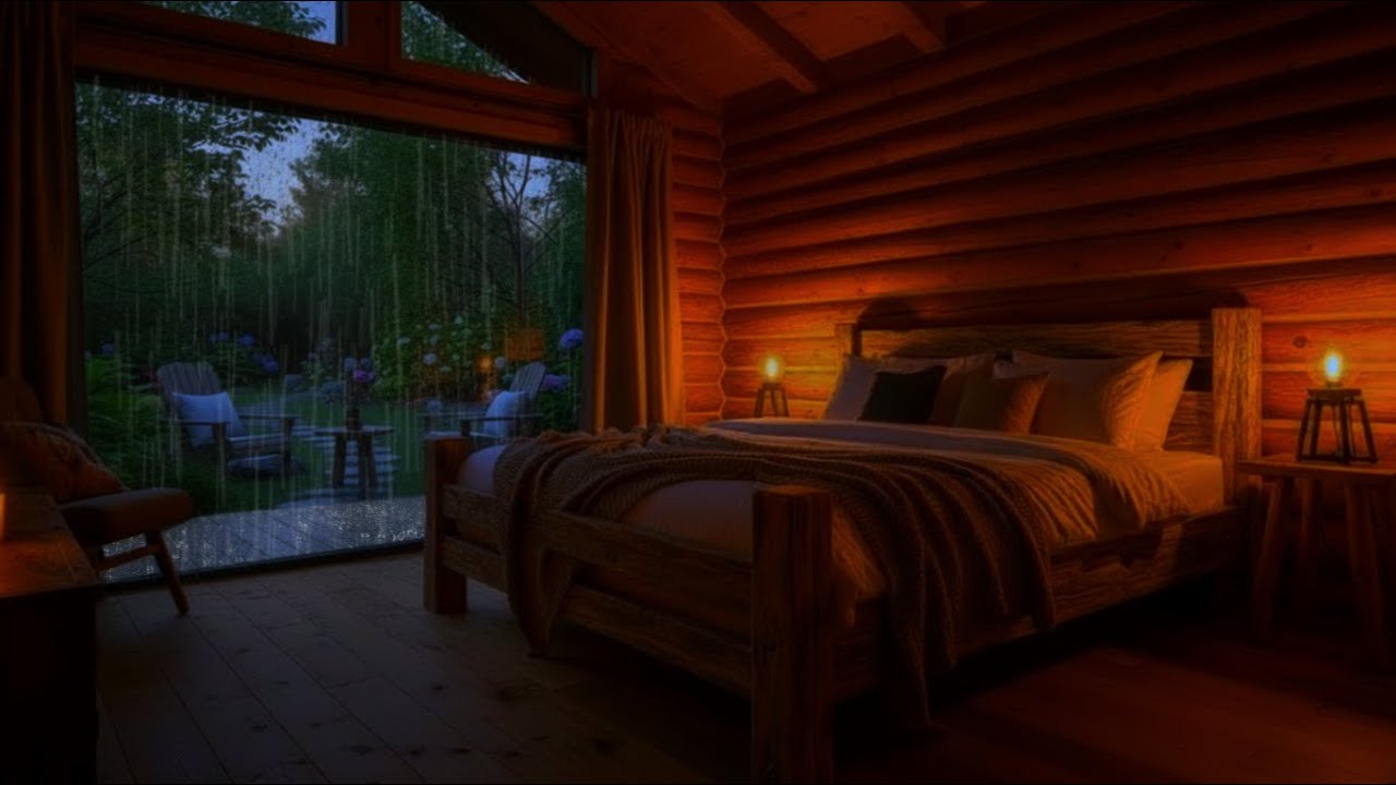🌨 Rain Sound | Bedroom Ambience | 99% Insomnia Relief