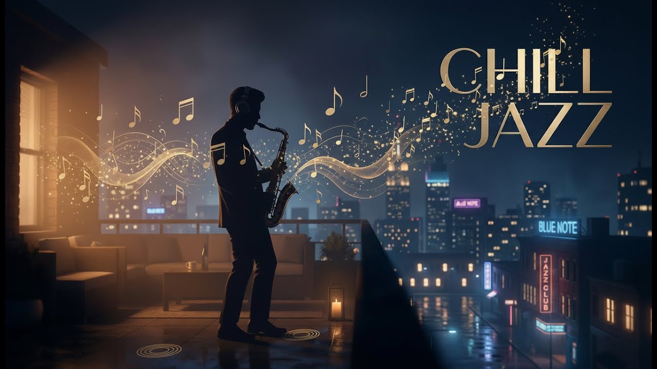 Chill Jazz Cafe | Cozy Evening & Soft Night Ambience — AI