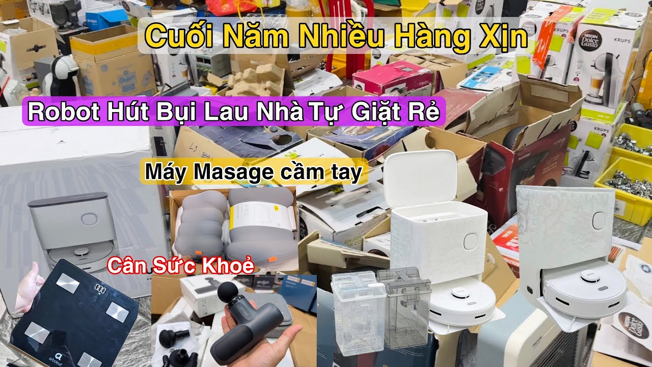 Robot hút bụi lau nhà tự giặt rẻ, Máy masage cầm tay, Bộ gối tựa Baseus, Thiết bị nhà tắm