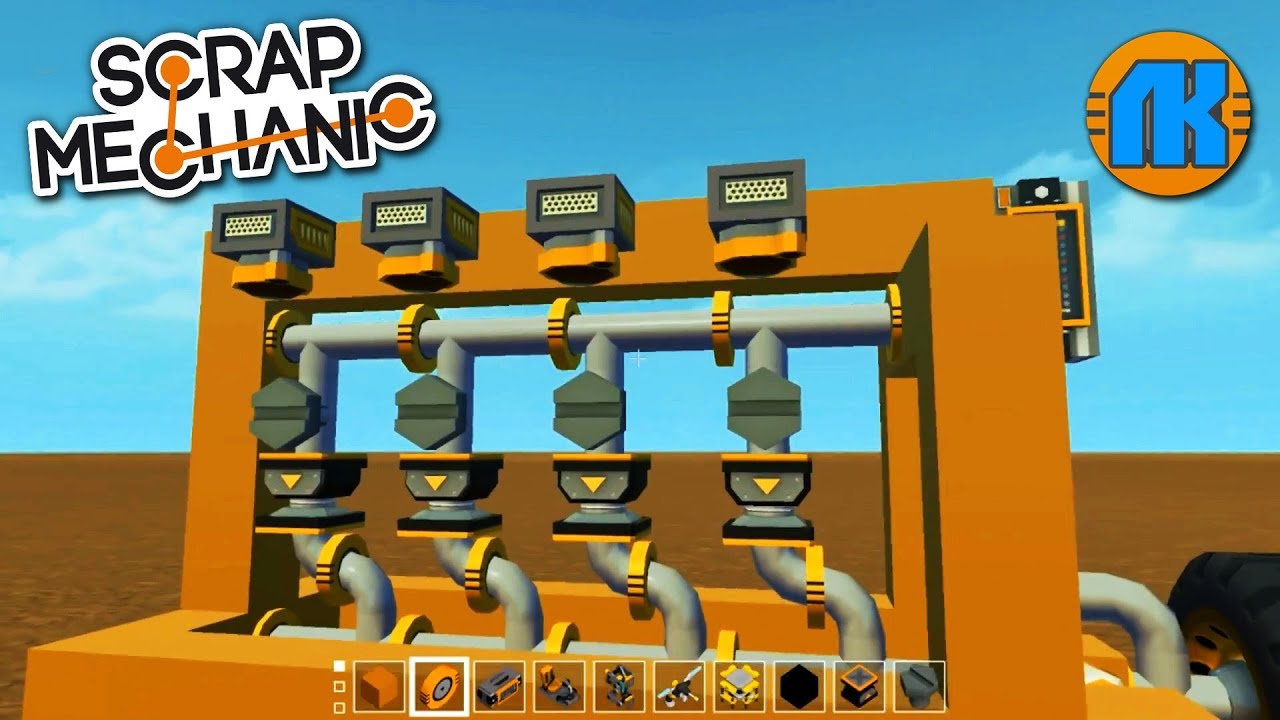 СТРОИМ ПОРШНЕВОЙ ДВИГАТЕЛЬ \ Scrap Mechanic \ FREE DOWNLOAD \ СКАЧАТЬ СКРАП МЕХАНИК !!!
