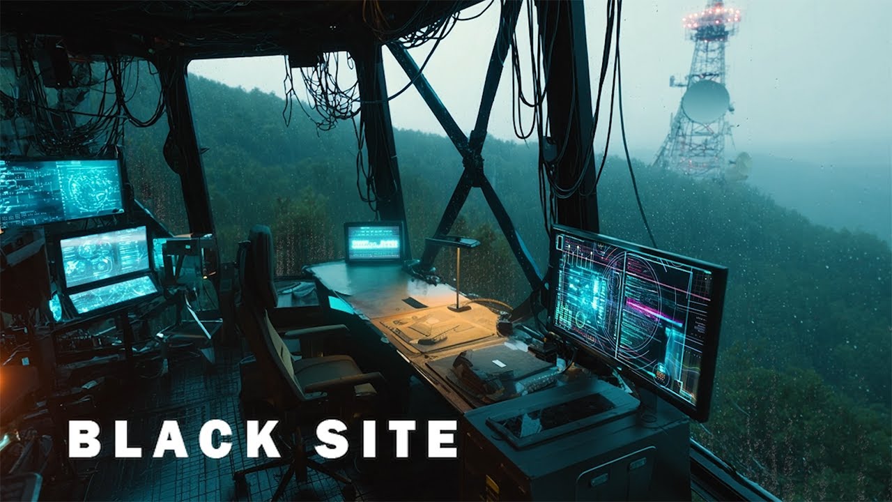 Rainy Military Station | 2h Radio + Rain Ambience