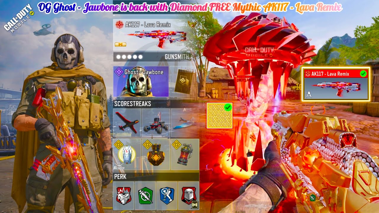 OG Ghost - Jawbone is now back with FREE Mythic AK117 to drop insane CODM SND, TDM & HARDPOINT Clips