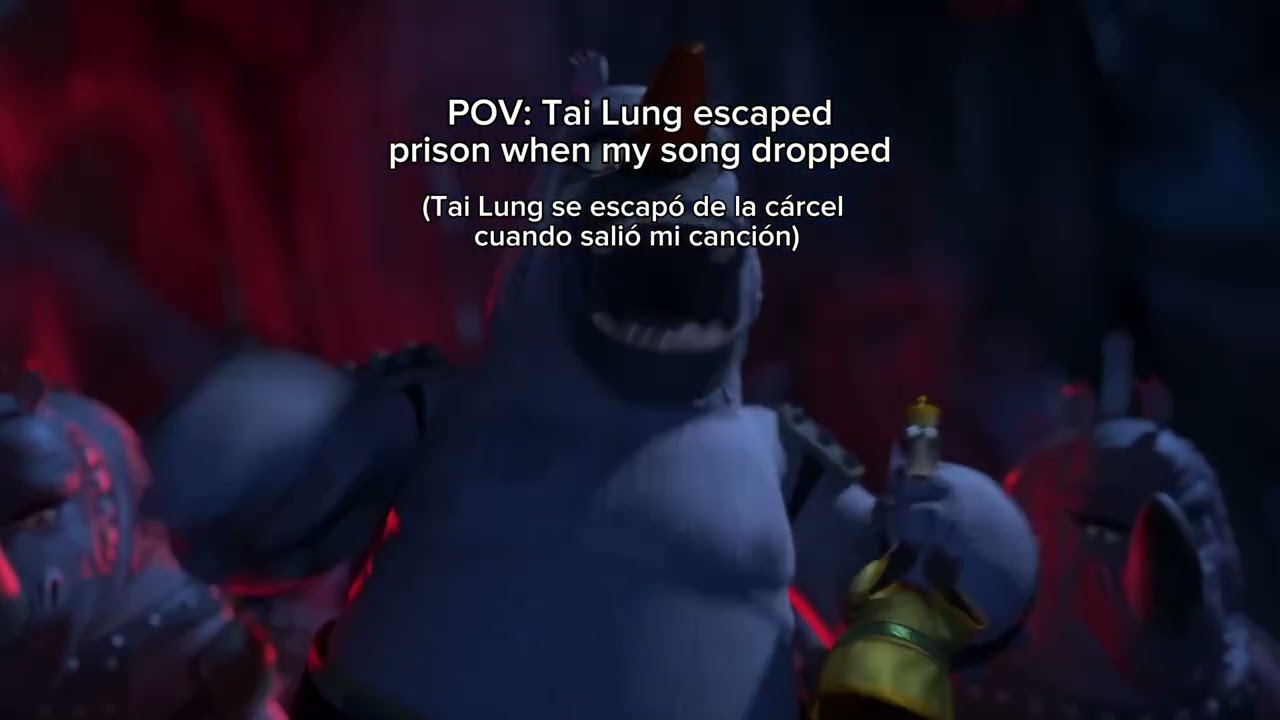Tai Lung escapes prison to hear my song