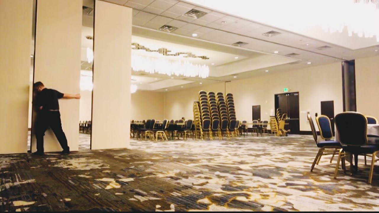 Marriott Banquets - setting up an event (Timelapse)
