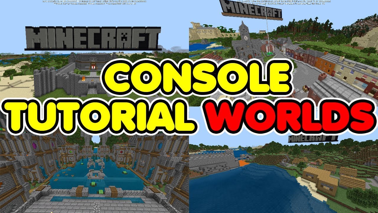 Minecraft Bedrock: ALL CONSOLE Tutorial Worlds DOWNLOAD