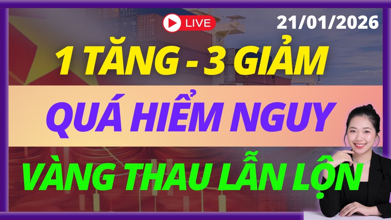 1 tăng 4 giảm , Index Hụt Hơi, Vàng Thau Lẫn Lộn
