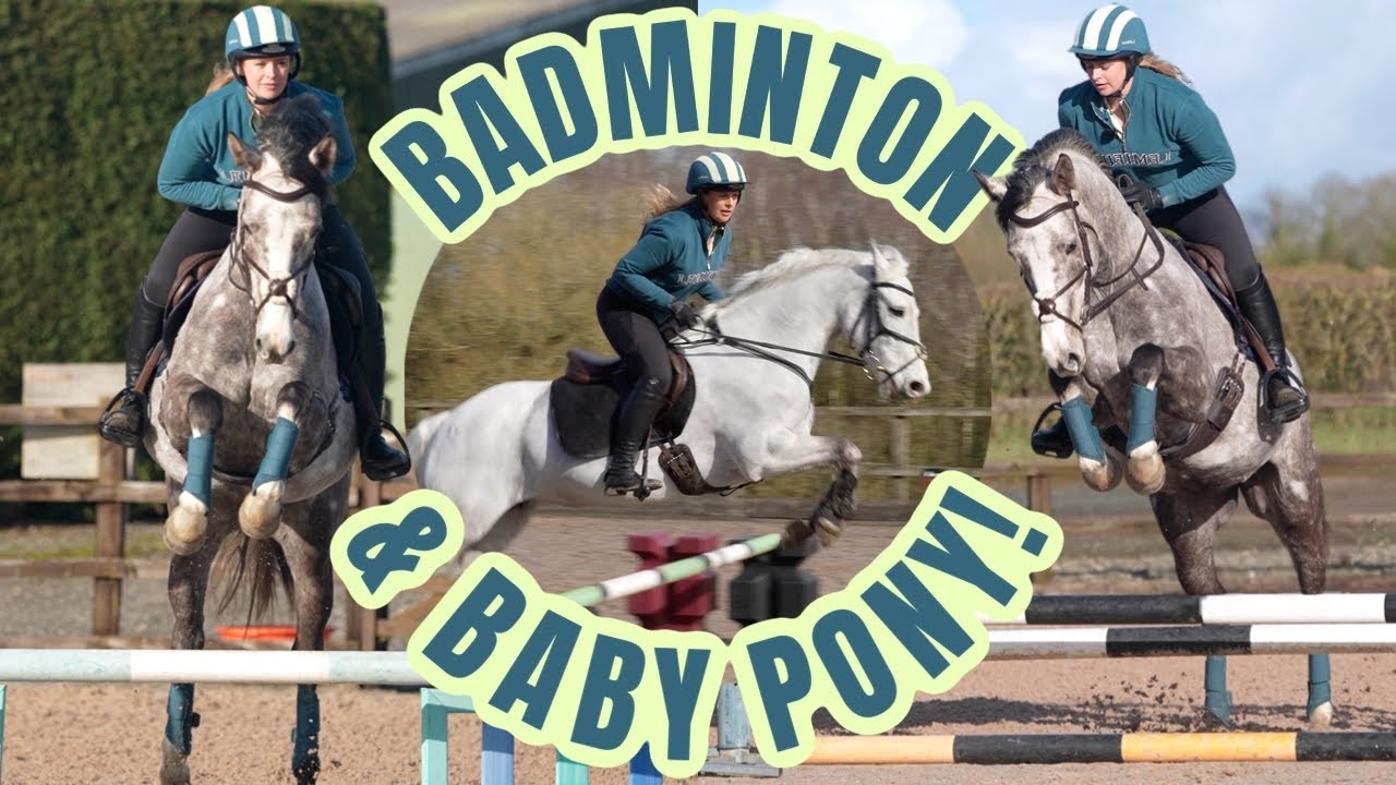 Badminton Horse VS Baby | Jump Training Day!