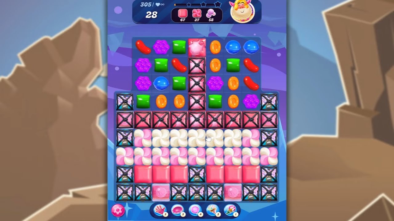 Candy Crush Saga LEVEL 305 NO BOOSTERS (new version)🐟☑️