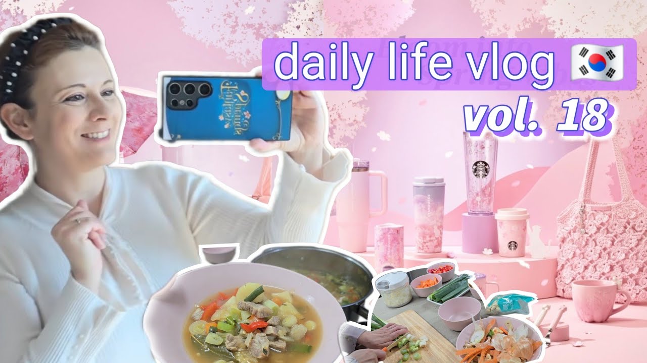 Sakura STARBUCKS Edition KOREA und kochen gemütlich 🇰🇷 daily life vlog vol. 18