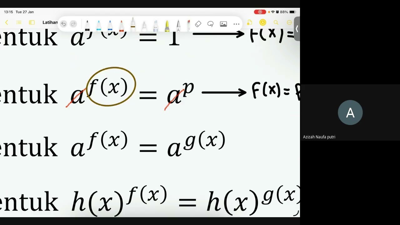 27 Jan 2026_Azizah & Feyza 12 SMA_ UTBK PK_ Persamaan Eksponen