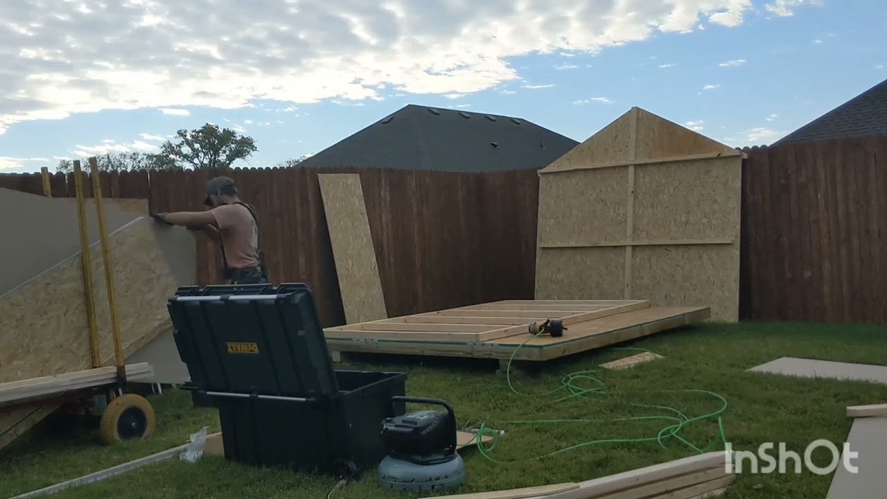 Shed Pro building a 8x10 shed!