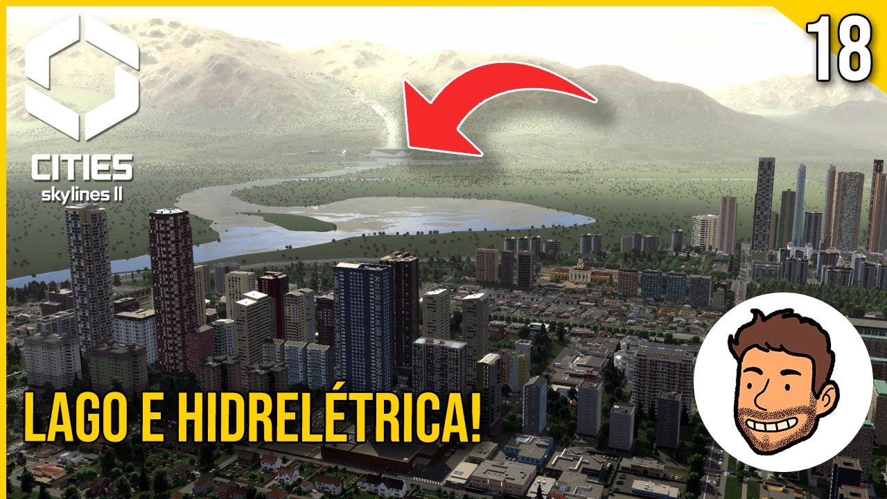 Cities: Skylines 2 - CRIANDO HIDRELÉTRICA E USANDO FERRAMENTA DE ÁGUA! - Gameplay PT-BR #18
