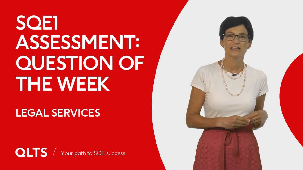 SQE1 Assessment – Question of the Week: Legal Services (professional indemnity insurance)