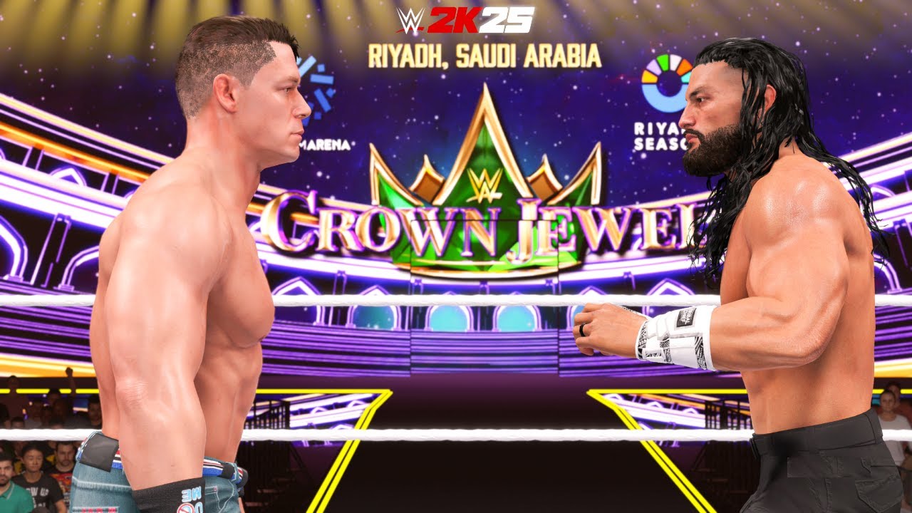 Heel John Cena Vs OTC Roman Reigns WWE 2K25 Bloodline Rules