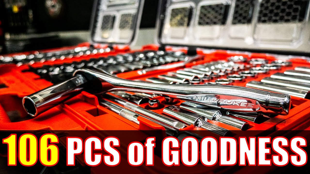 Набор инструментов для механика Milwaukee 48-22-9486, 106 предметов (трещотка и головки)