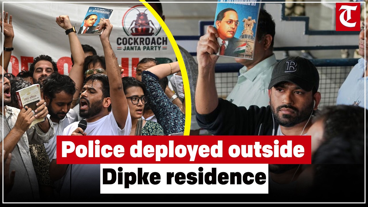Heavy police deployment outside Abhijit Dipke&rsquo;s residence ahead of Jantar Mantar protest plan