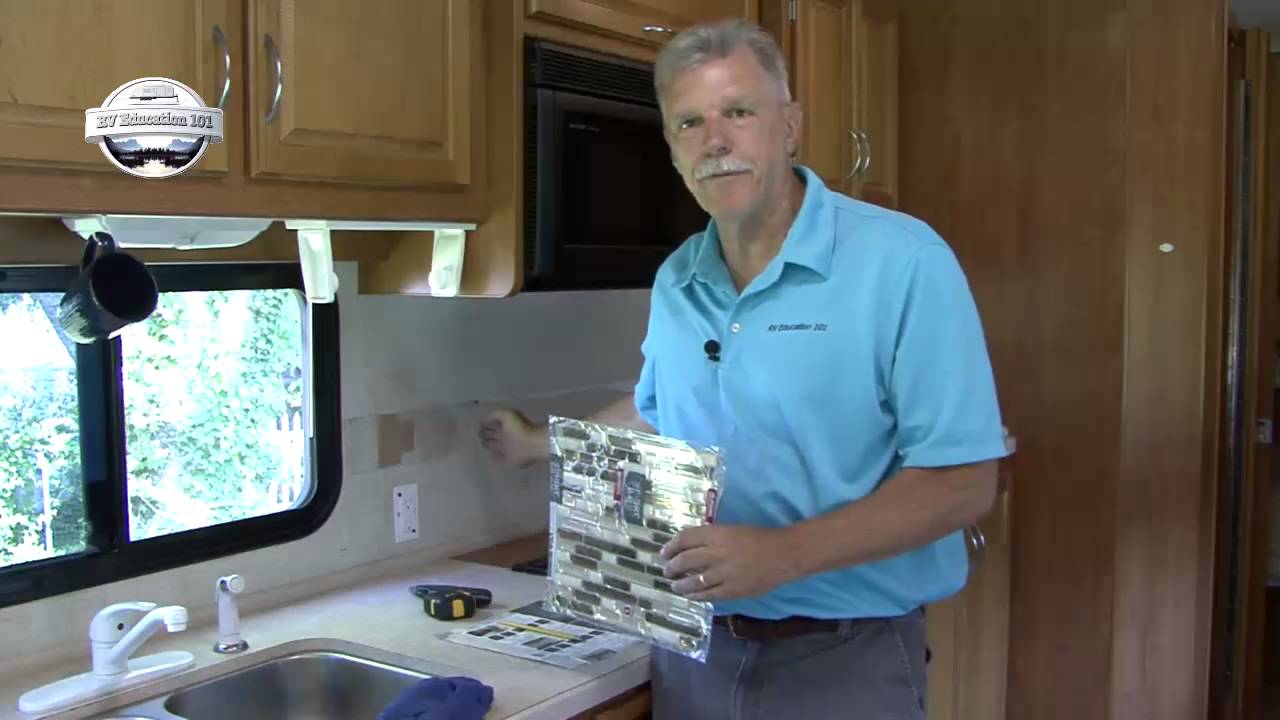 RV DIY Kitchen Tile Project