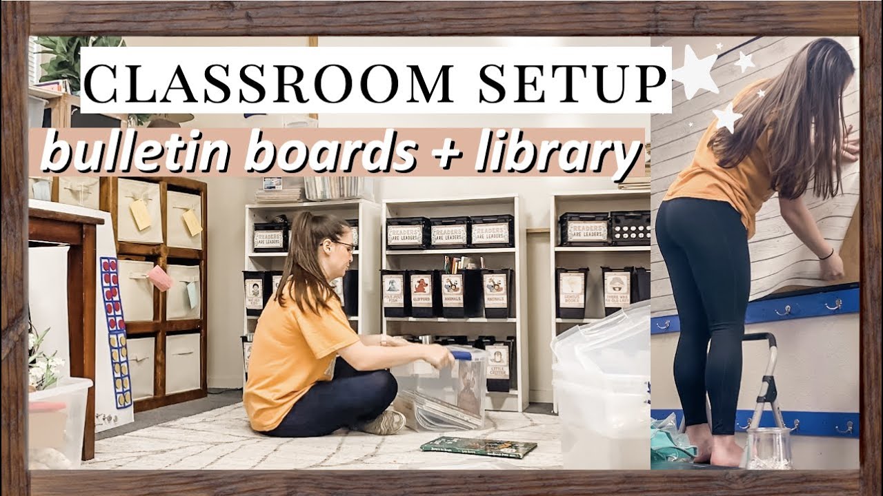 Classroom Setup #4: Bulletin Boards, Library, & Organizing  (First Year in Kindergarten)