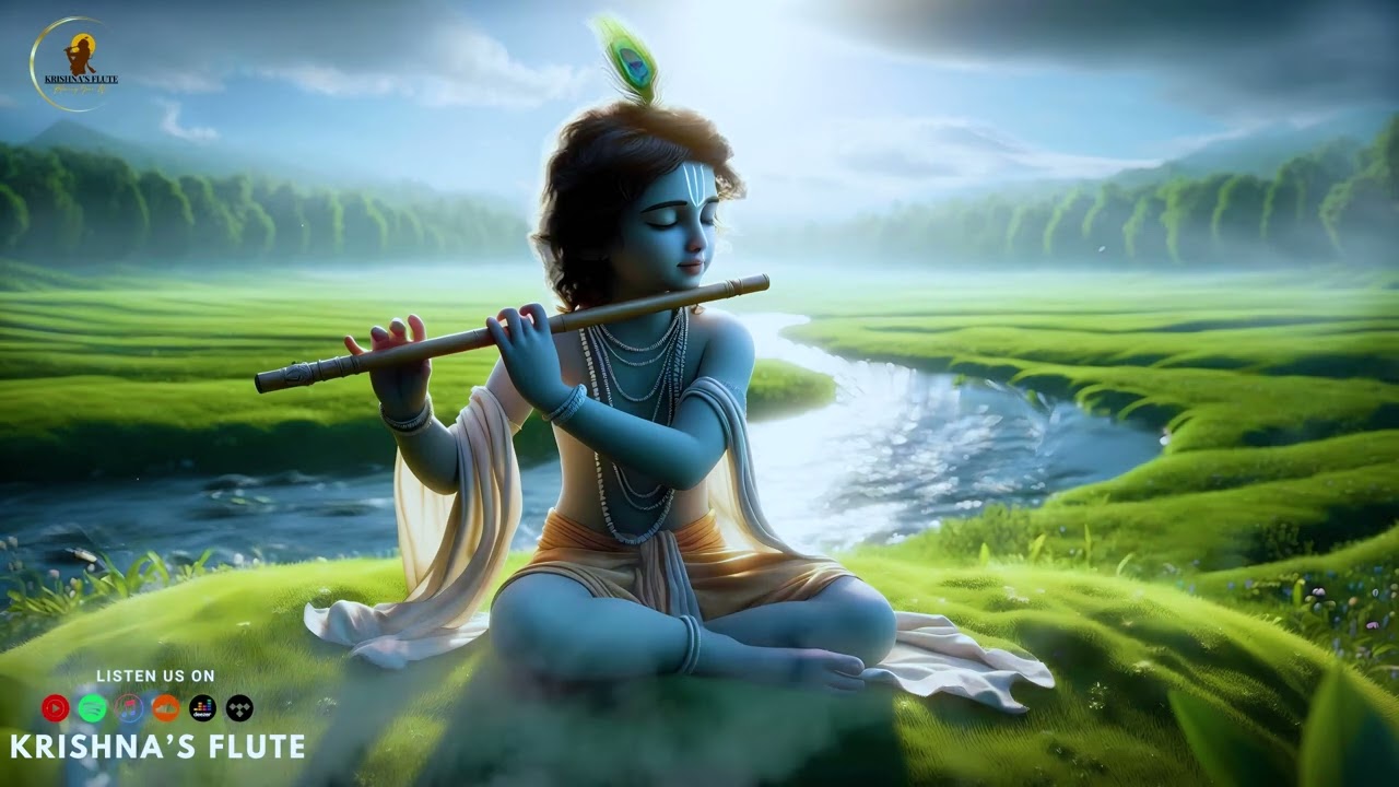 Krishna Flute Instrumental | Peaceful Indian Music for Deep Sleep & Study