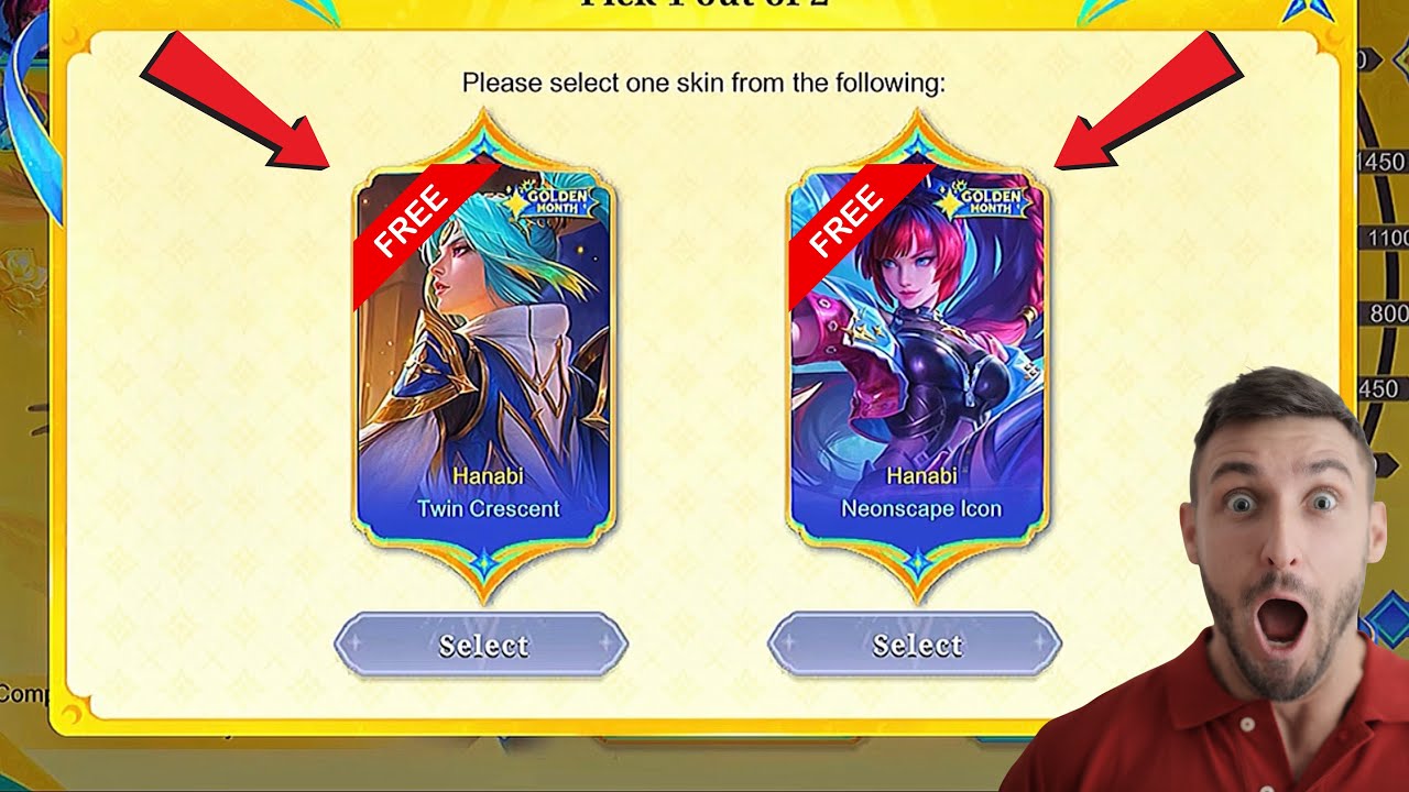 ‼️ពន្យល់លម្អិត Event Golden Month ថ្មី និង FREE Skin Hanabi 🤔🤔🤔| Never Cry