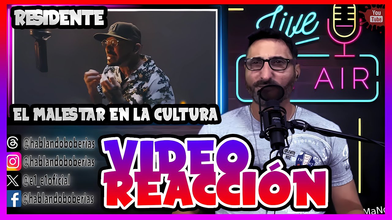 Residente - El Malestar en La Cultura (Live Session) [VIDEO REACCIÓN]