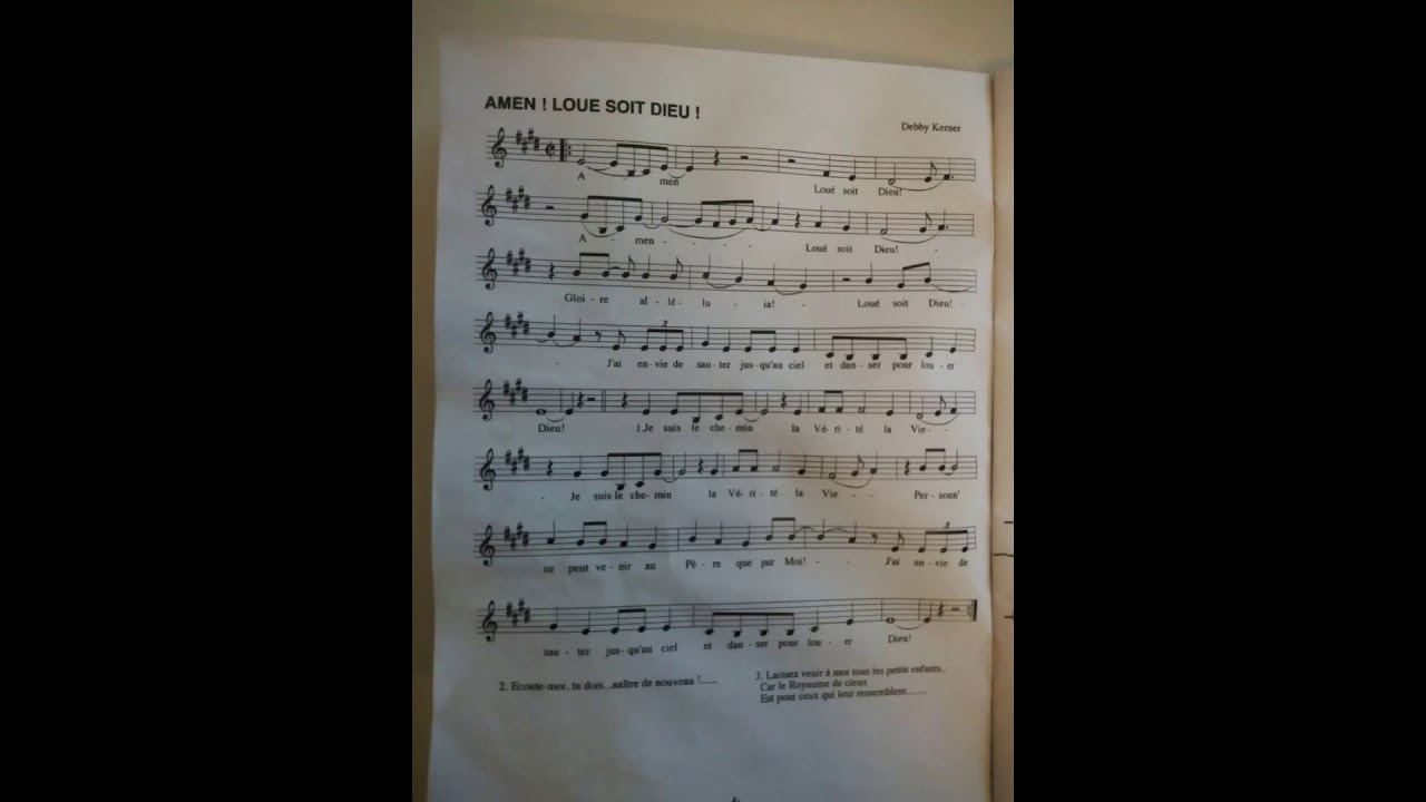 Psaum'1   01 Amen ! Loué soit Dieu