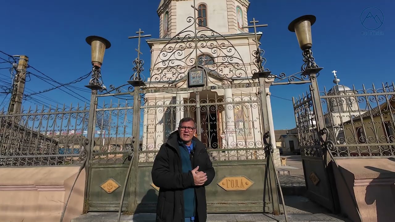 Biserica din Jurilovca, județul Tulcea. Vedere din clopotniță