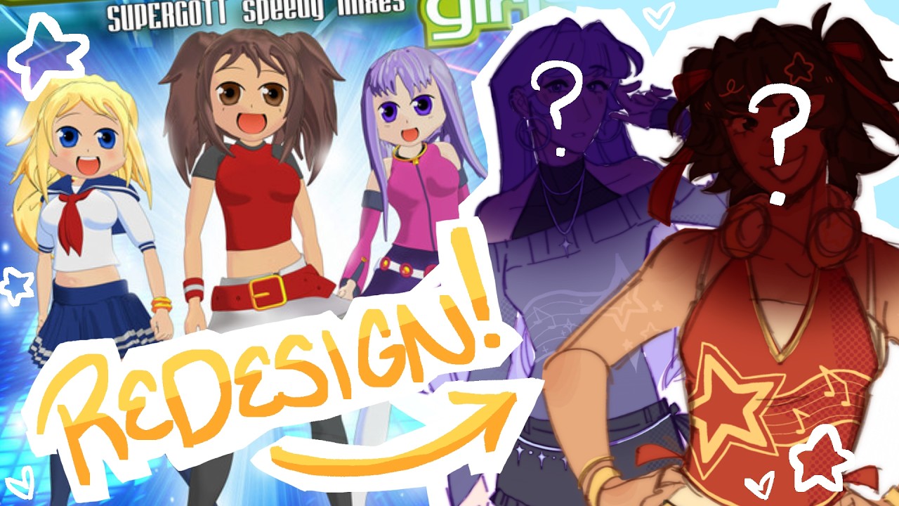 redesigning the caramelldansen girls? caramella girls speedpaint + commentary