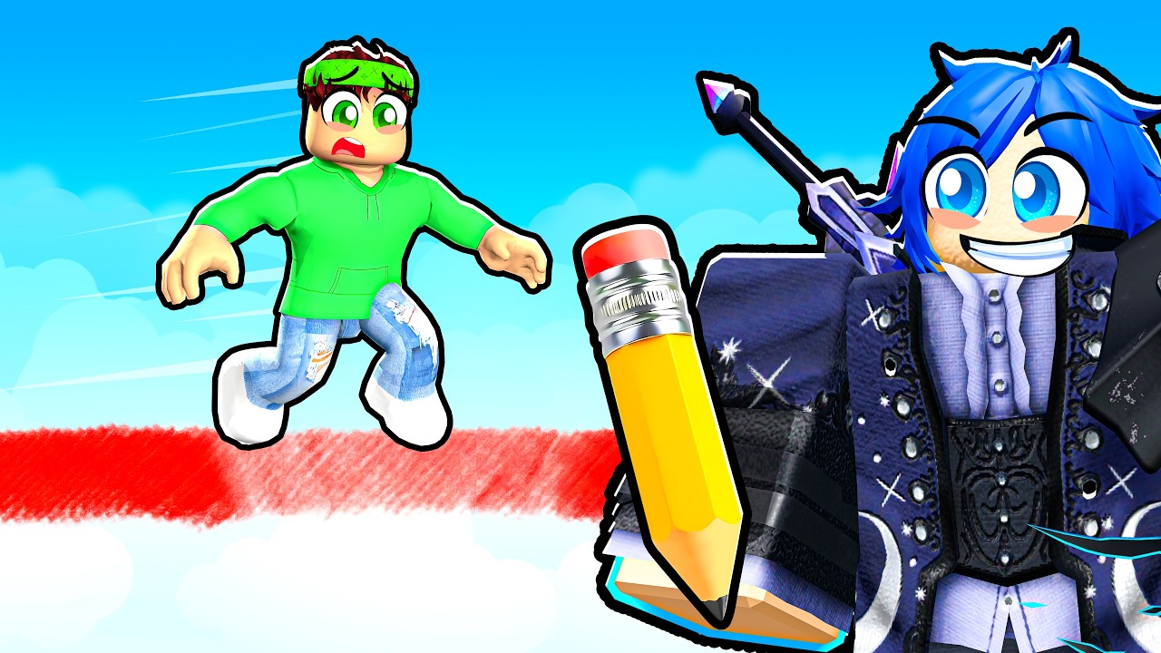 DISEGNA IL PARKOUR PER CONTINUARE QUESTO OBBY di ROBLOX!