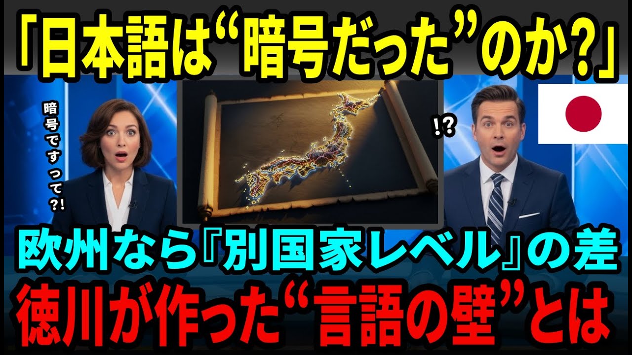 【海外の反応】 なぜ日本語は「同じ言語」で通じないのか？世界が驚愕する多様性の正体と、徳川幕府が仕掛けた300年の罠とは