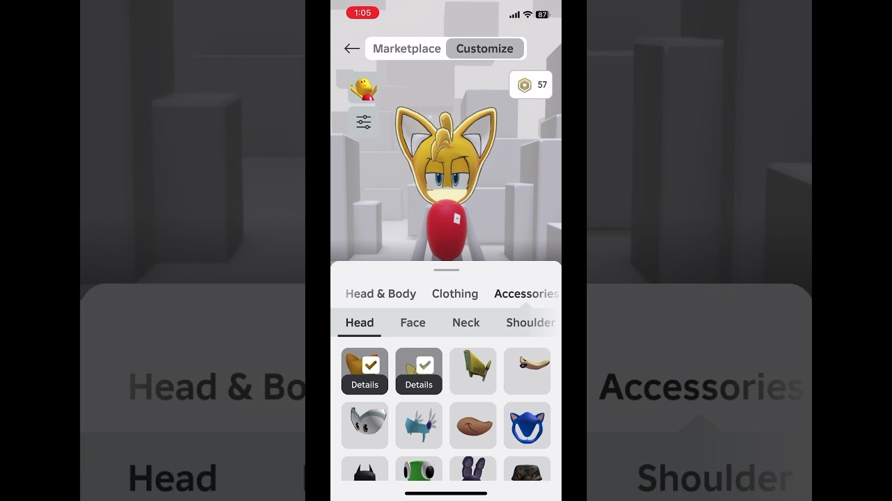 How to make a tails avatar Roblox