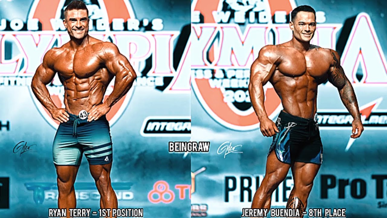 Ryan Terry (1st Place) VS Jeremy Buendia (8th Place) Physique Comparison at Mr. Olympia 2023