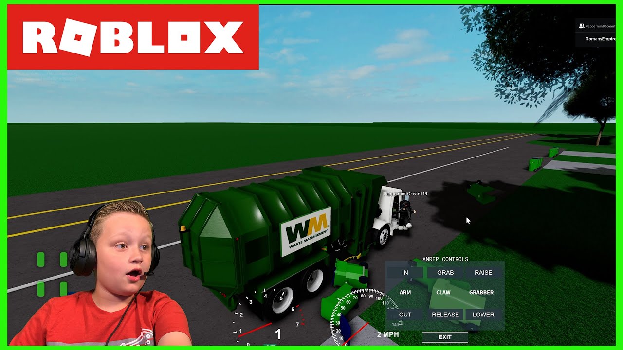 Roblox Waste Management Garbage Trucks of Orange County California