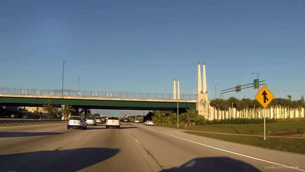 Driving Through Orlando Florida - East I-4 - Time Lapse - HD