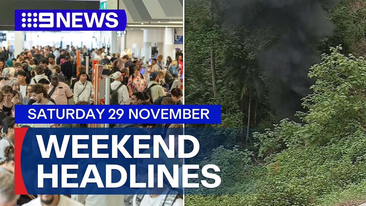 Passengers stranded at airports; Horror crash on the Gold Coast | 9 News Australia