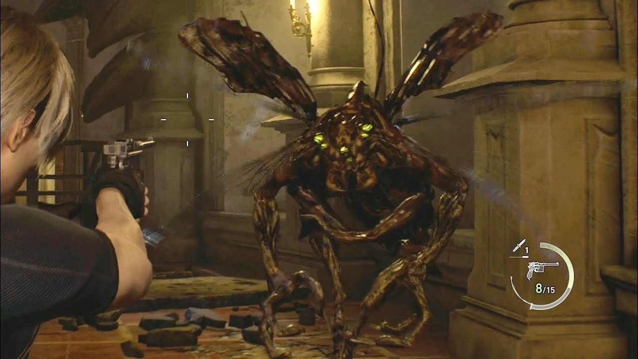 Intro & Death Scenes Novistadors (Flying Insect Enemy) - Resident Evil 4 Remake
